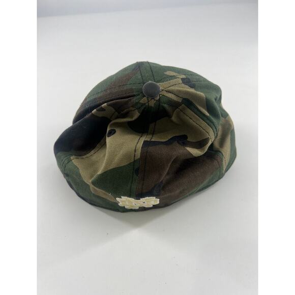 New Era Notre Dame Hat Camo Green Brown Black 6 ¾ Sportswear Fitted Sports - Picture 3 of 6